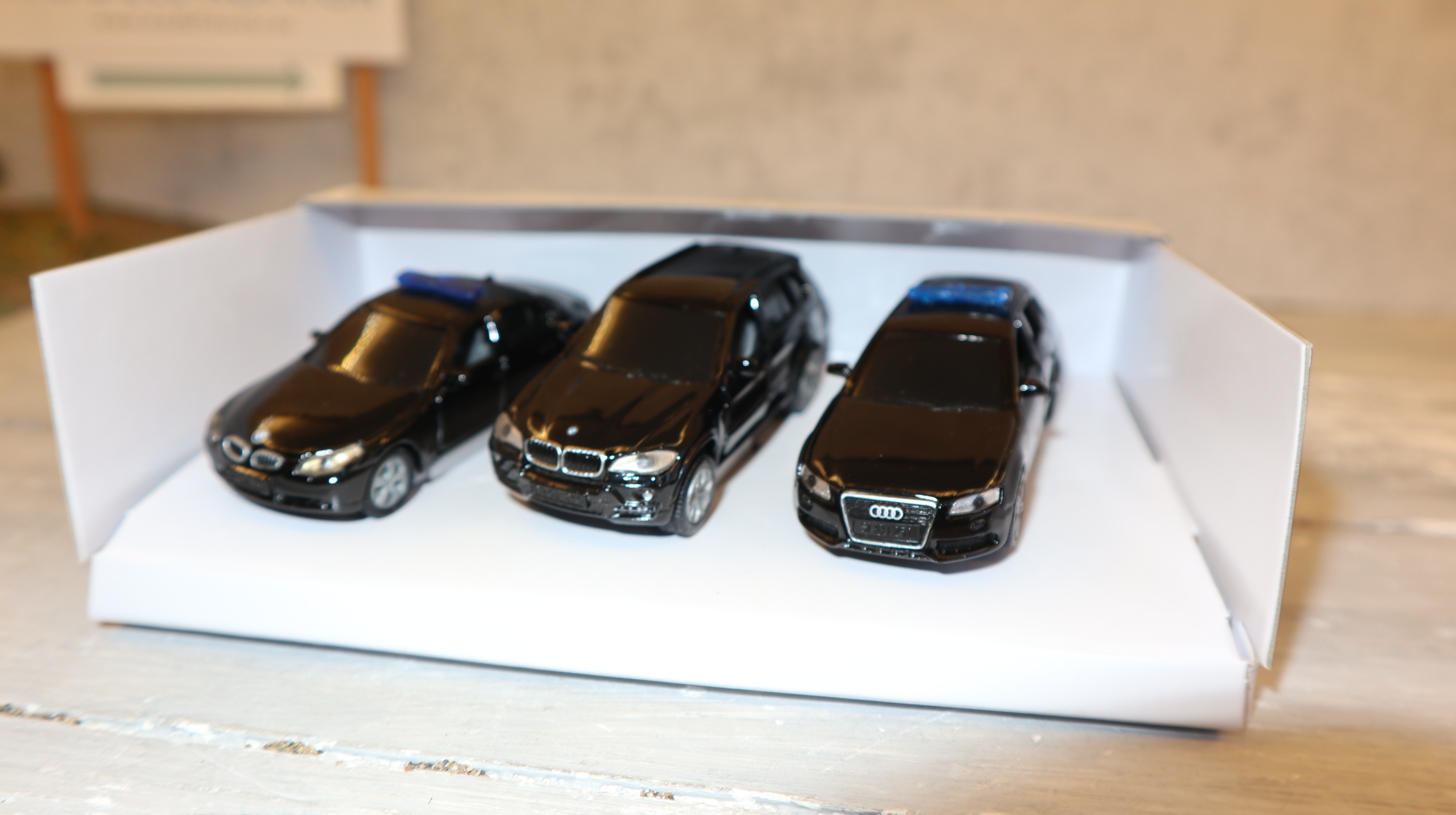 Siku 6306 in 1:55,  VIP-Set 3 PKW in schwarz, NEU in OVP