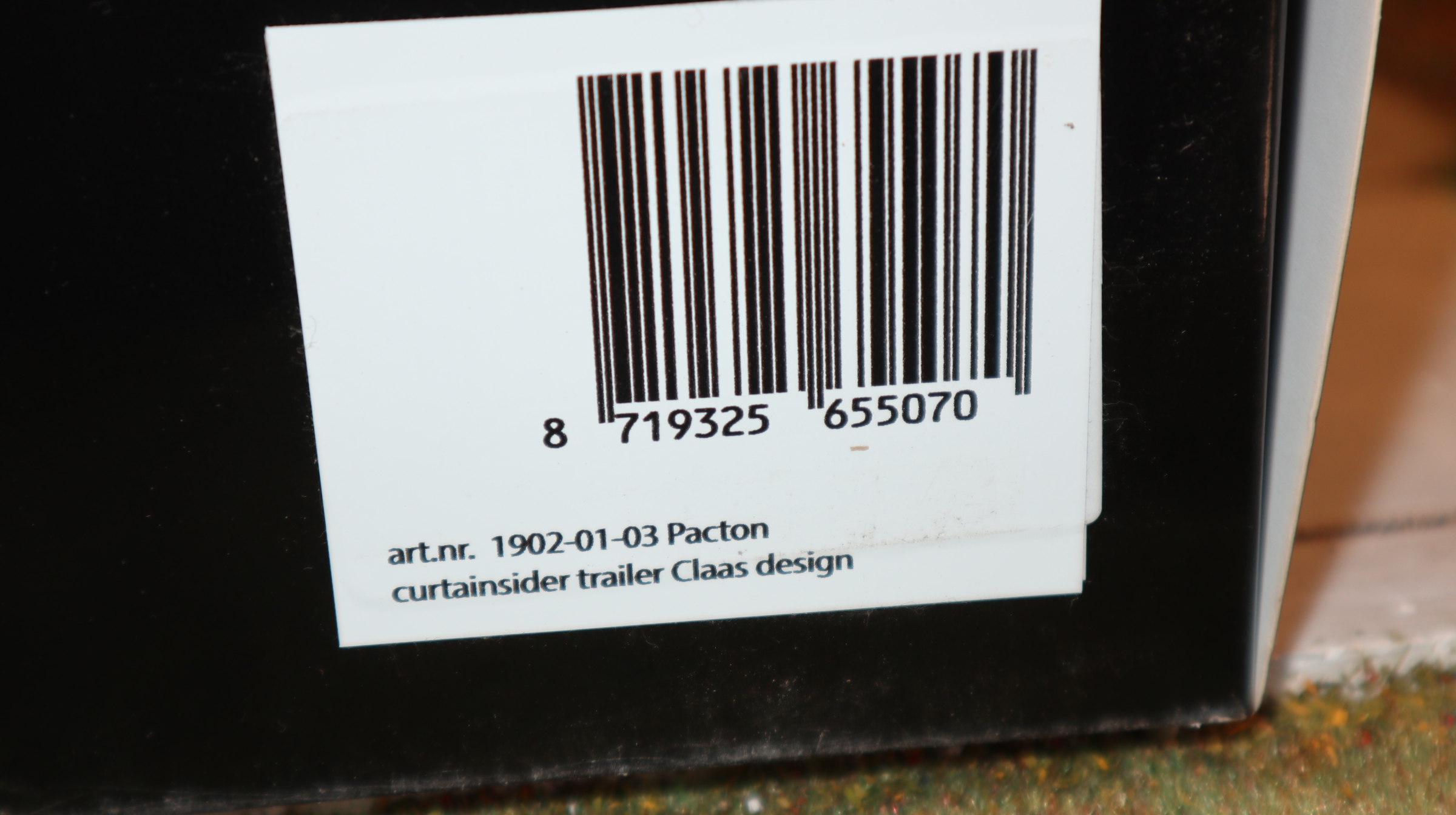 MarGe 1902-01-03 in 1:32, Pacton Curtainsider Edition CLAAS, NEU in OVP
