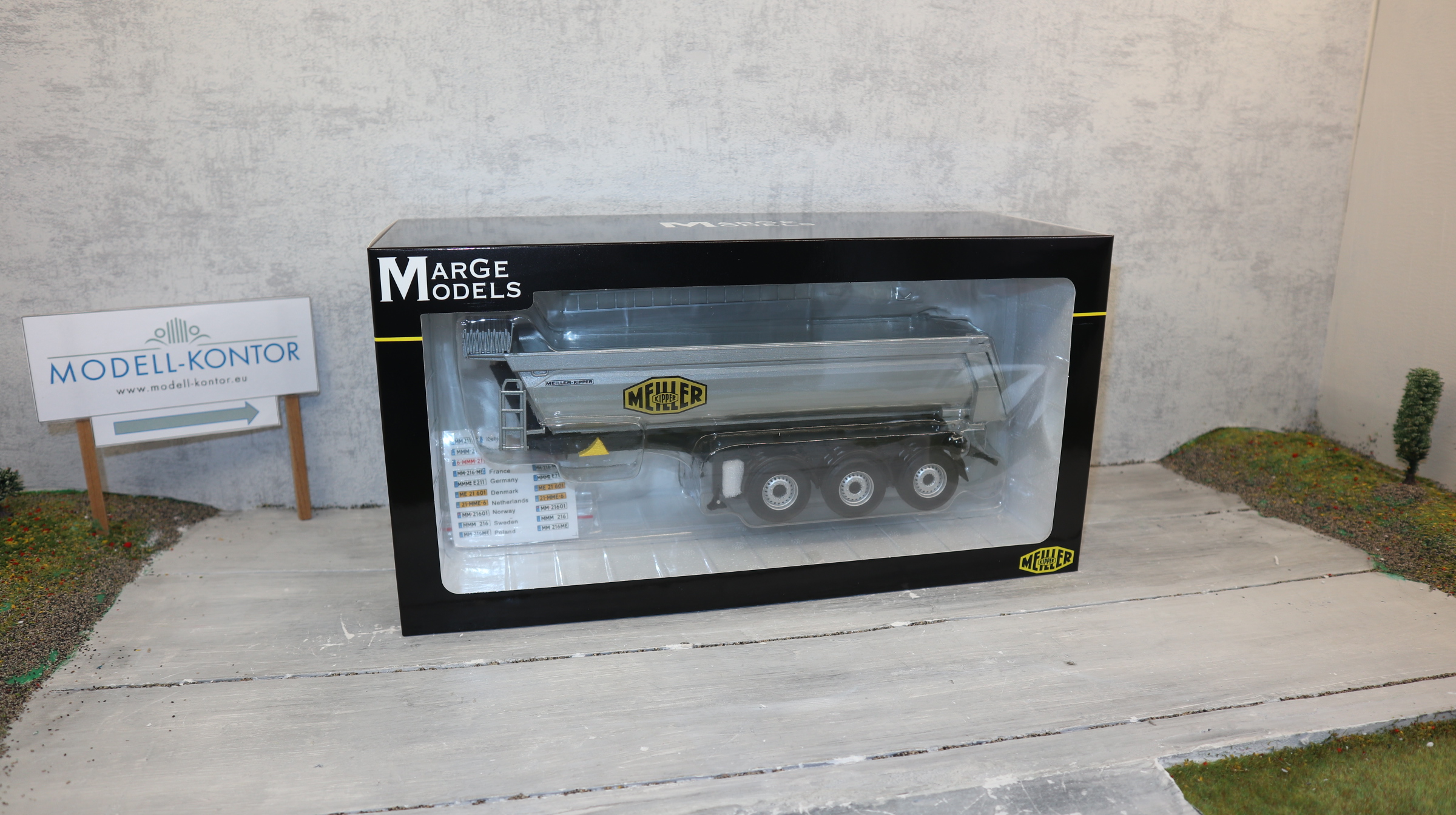 MarGe  2123-01 in 1:32,  MEILLER Kippmulde in silber, NEU in OVP