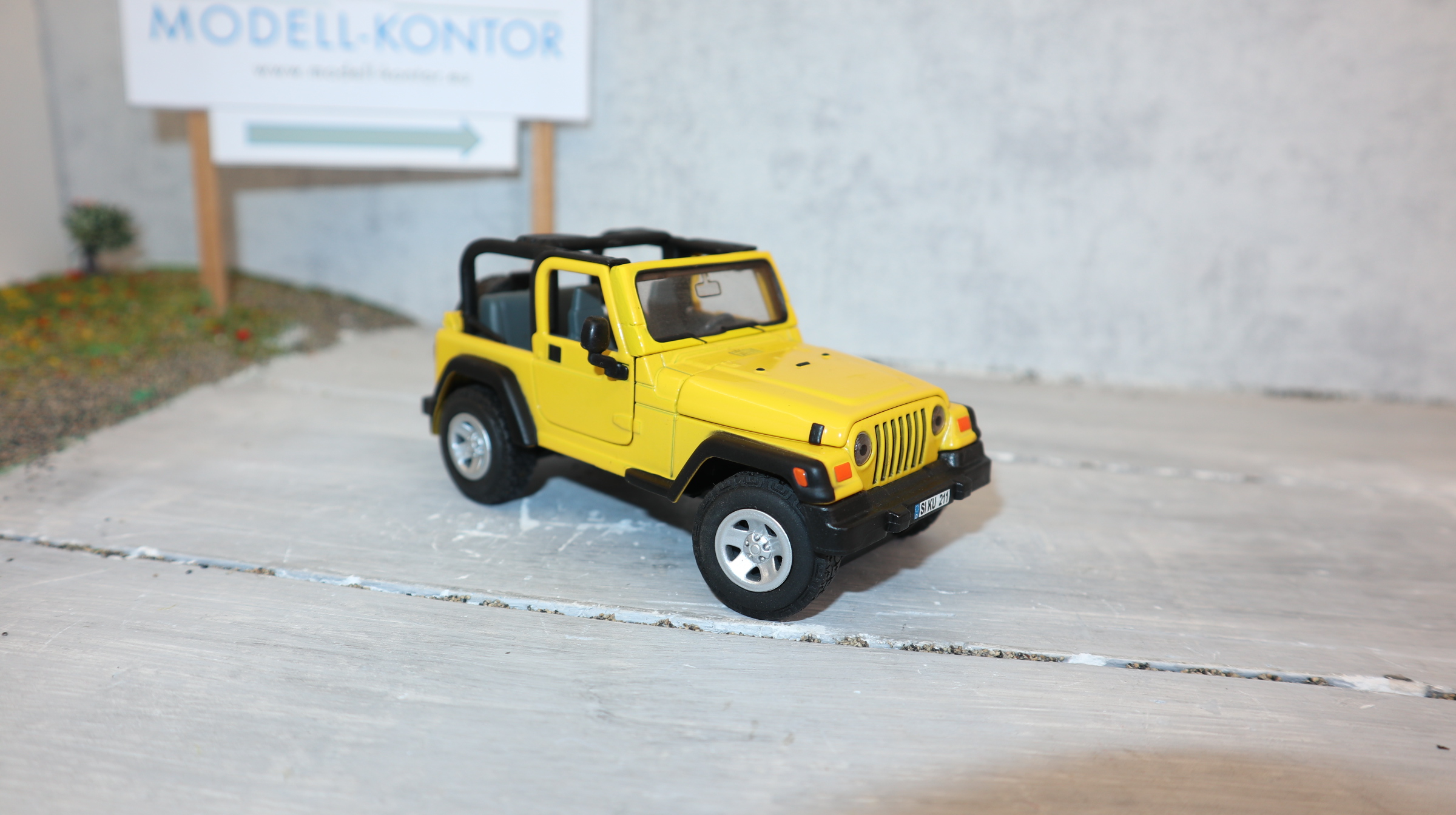 Siku 4670 in 1:32,  Jeep Wrangler in Gelb , TOP ohne OVP
