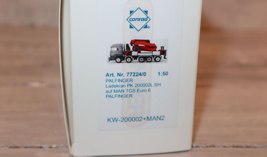 Conrad 77224 in 1:50 MAN 5-Achser mit PALHINGER PK 200002L SH, NEU in OVP