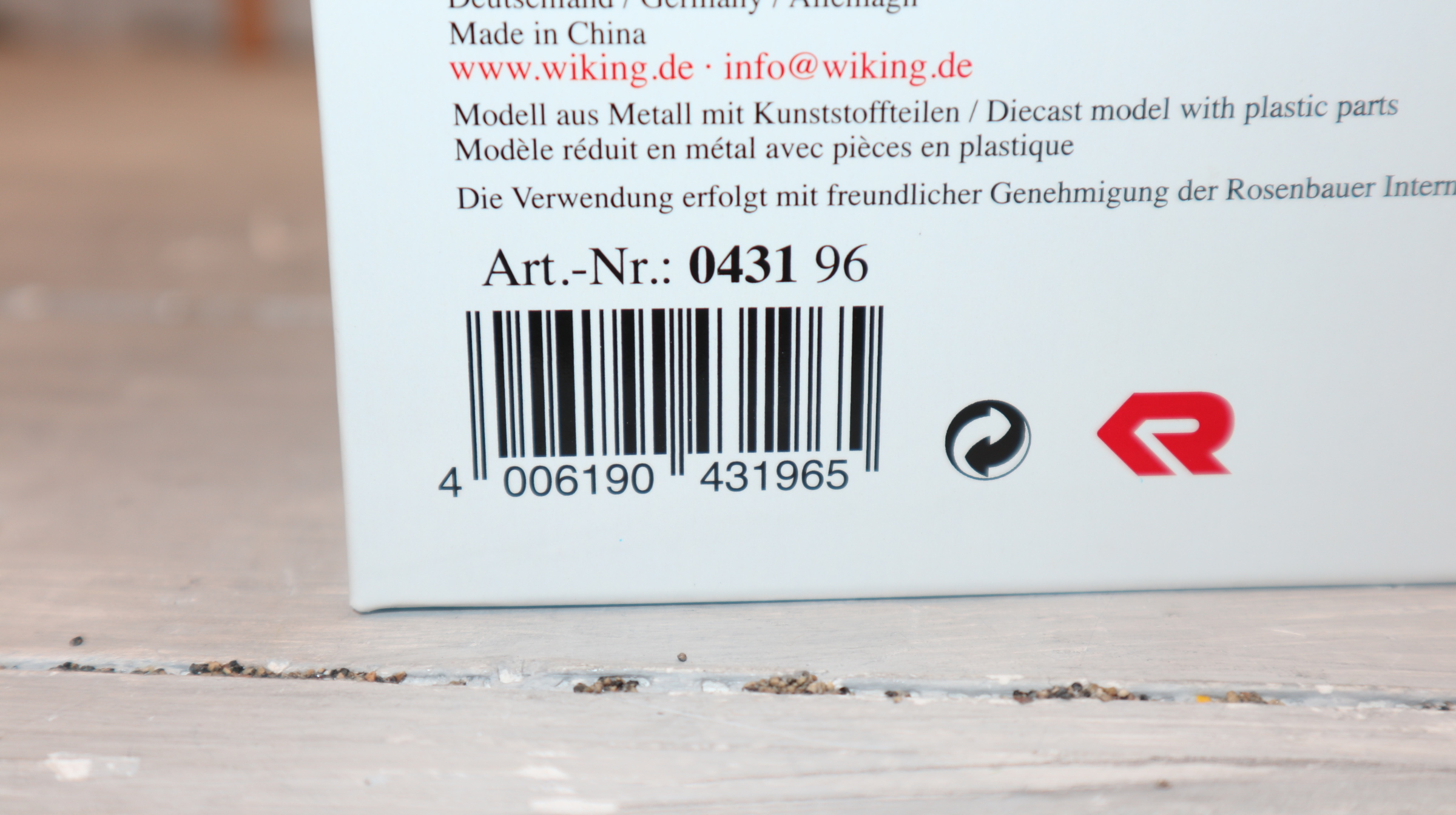 Wiking 043196 in 1:43 Rosenbauer AT auf MAN TGM als TG3, Neu in  OVP