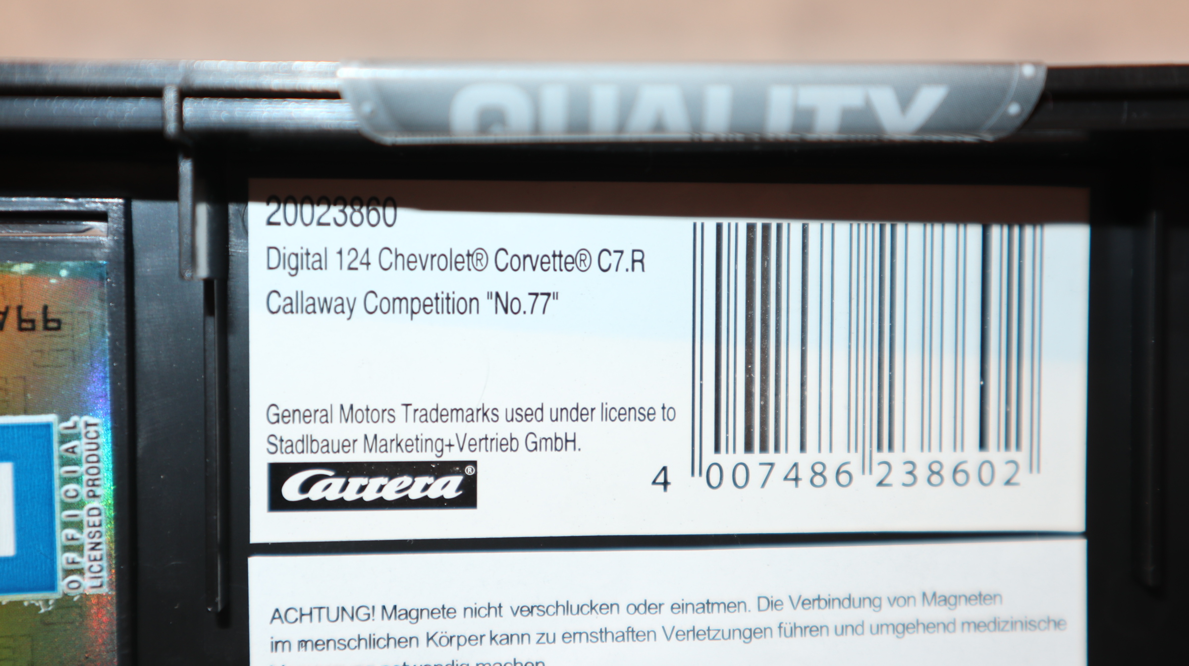 Carrera Digital 124 23860 in 1:24, Corvette C7.R Callaway Competition No.77, versiegelt, NEU in OVP