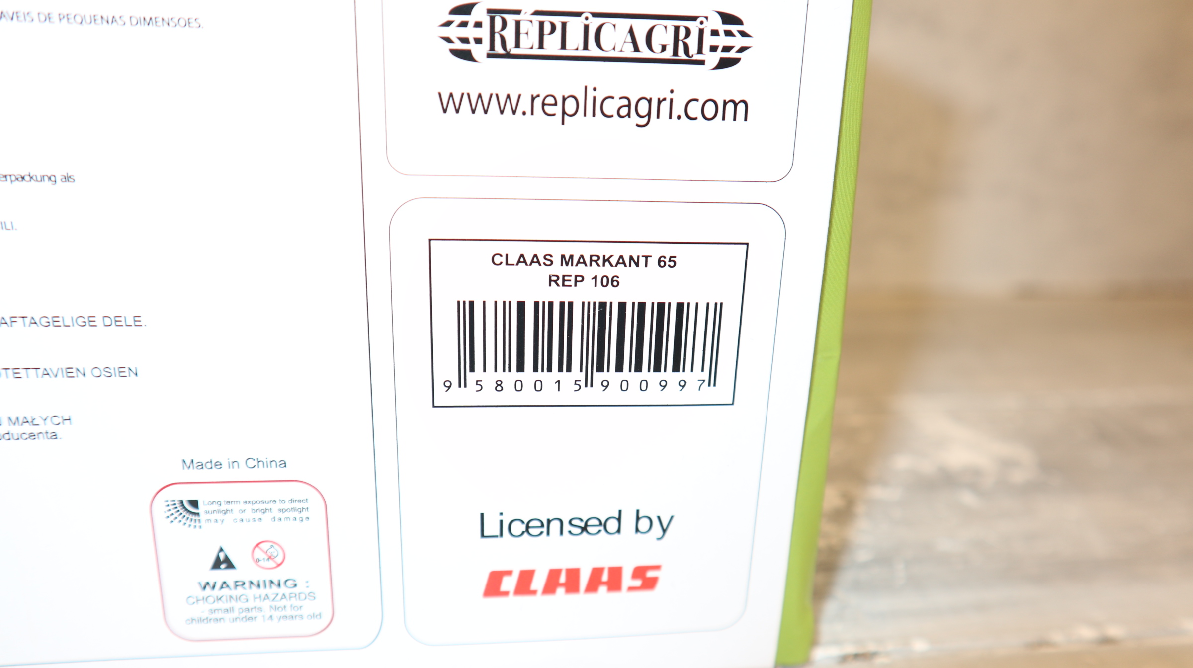 Replicagri 106 in  1:32,  Claas Markant 65 Ballenpresse, NEU in OVP