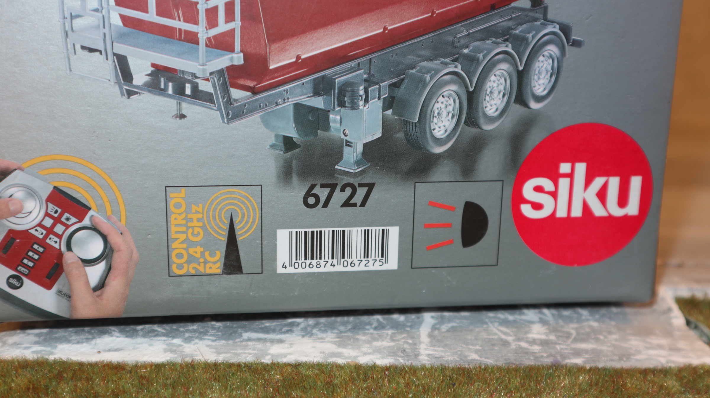 Siku Control 6727  in 1:32, Kippauflieger ROT Version 1 , NEU in OVP