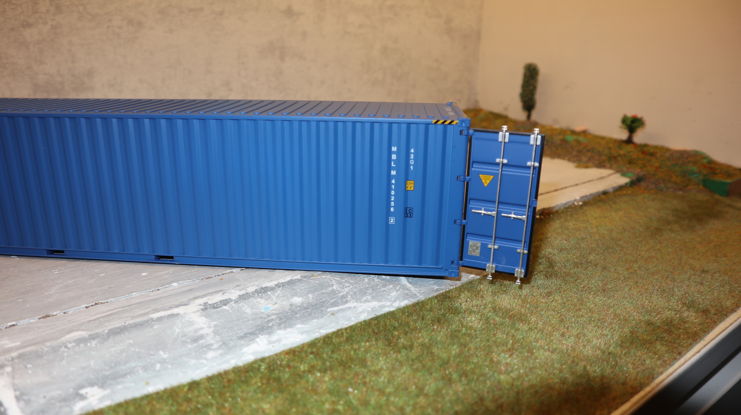 MarGe 2324-01 in 1:32, 40 Fuß See-Container in blau,  NEU in OVP