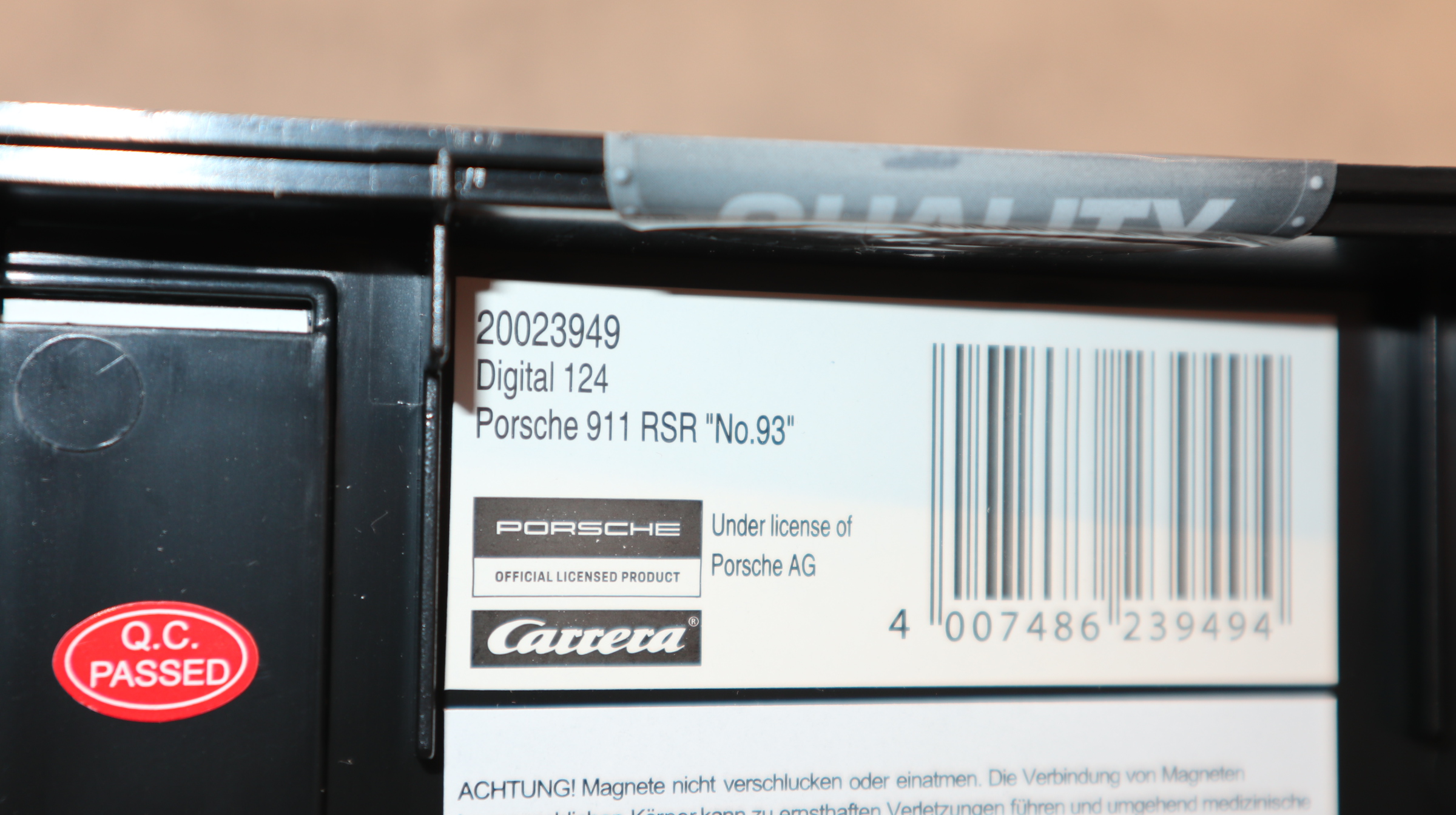 Carrera Digital 124 23949 in 1:24, Porsche 911 "Quantum No.93", versiegelt, NEU in OVP