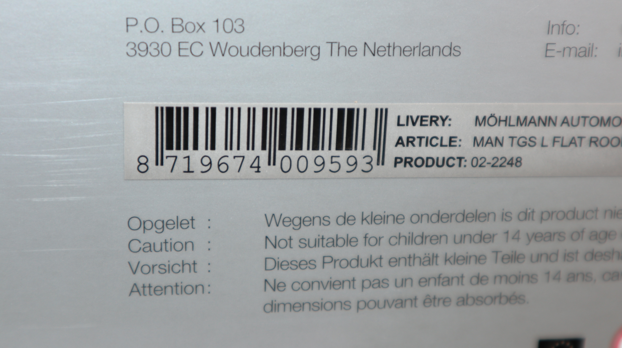 WSI 02-2248 in 1:50, MAN TGS PKW-Transporter MÖHLMANN , Sondermodell 150x,  NEU in OVP