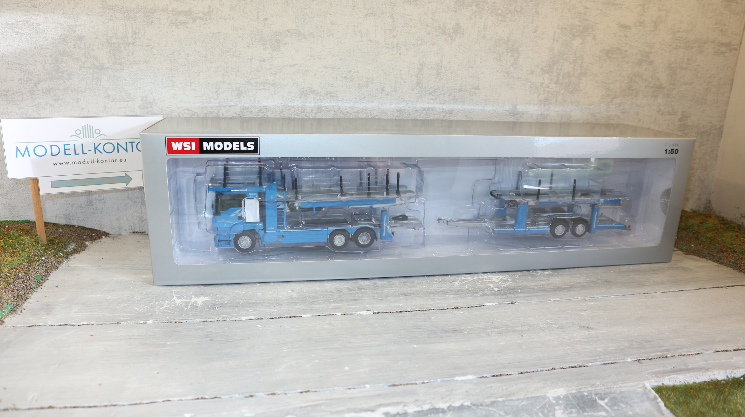WSI 02-2248 in 1:50, MAN TGS PKW-Transporter MÖHLMANN , Sondermodell 150x,  NEU in OVP