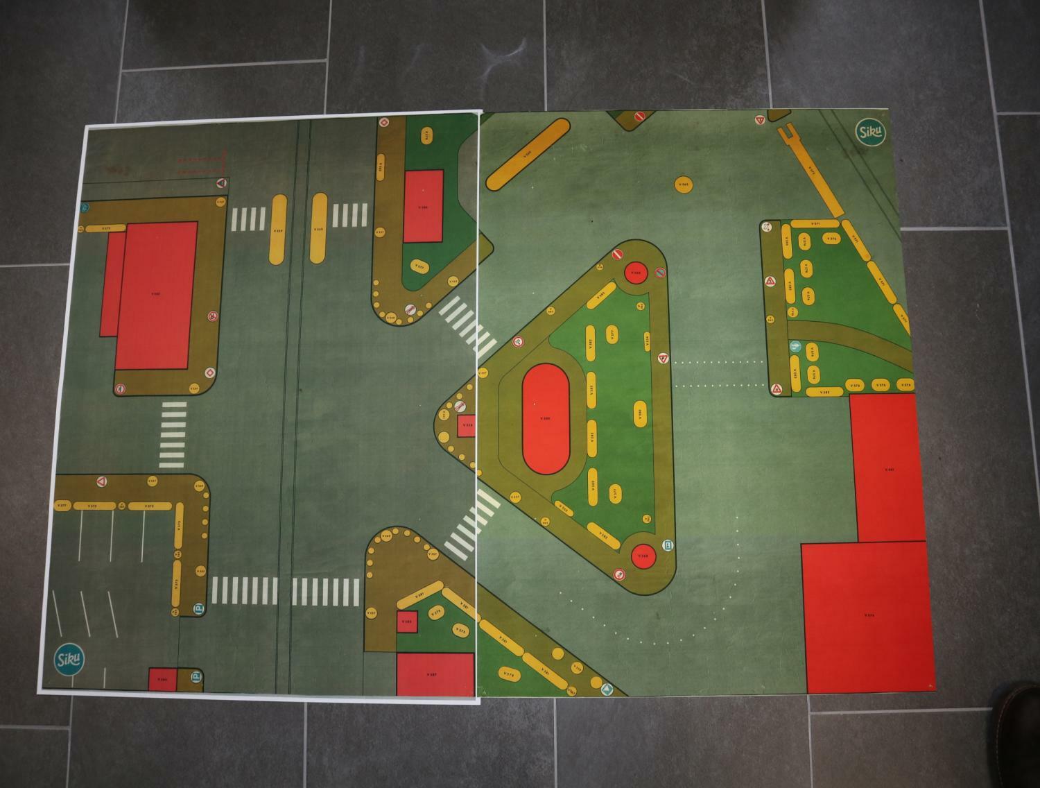 Siku V555 Verkehrsplan als Reprodruck auf schwerem Papier beide Seiten