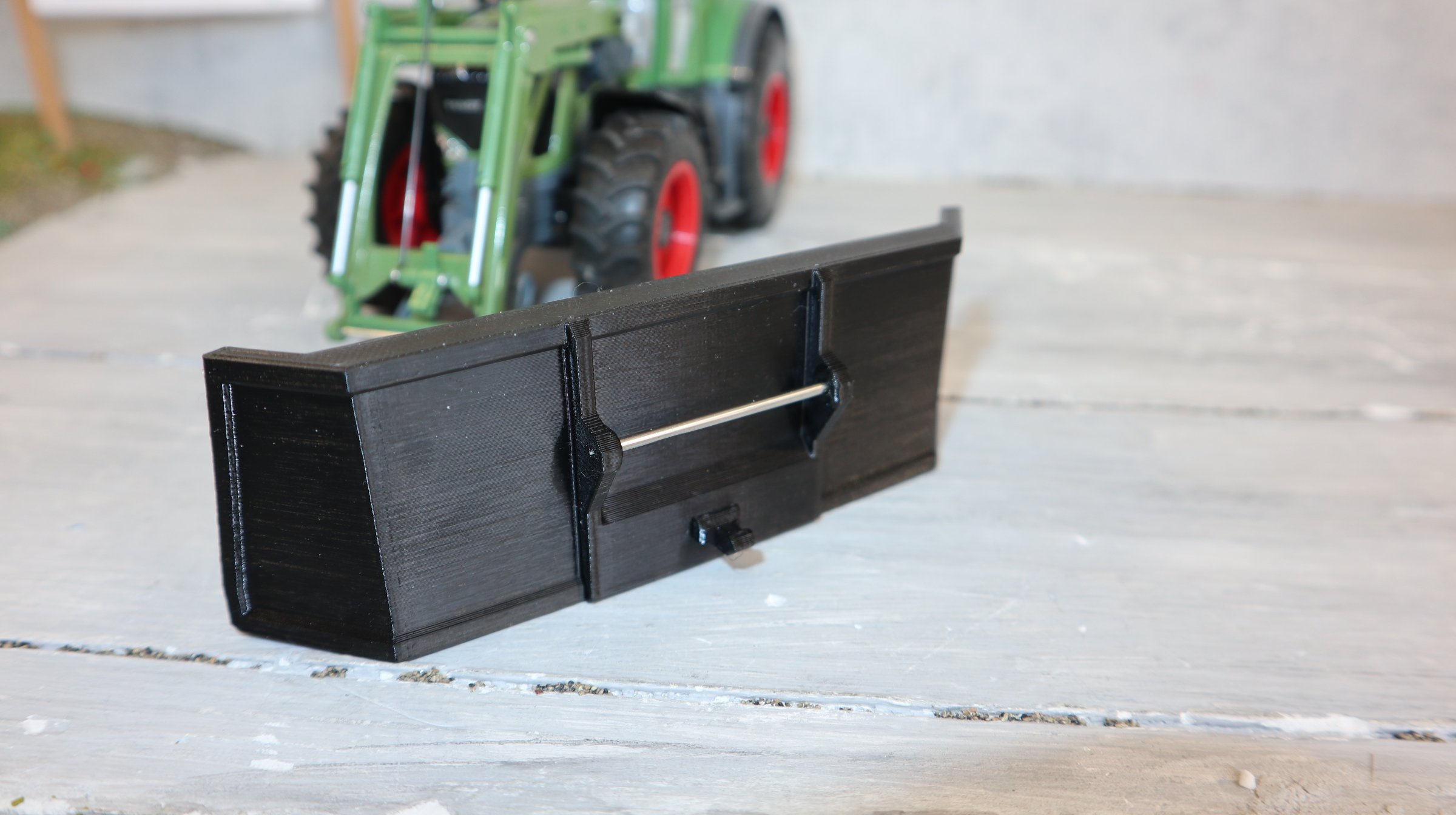 MODELL-KONTOR, großes Schiebeschild in 1:32,  in tolles 3-D-Druck, mit Siku-Adapter, für z.B. Siku und Siku-Control NEU