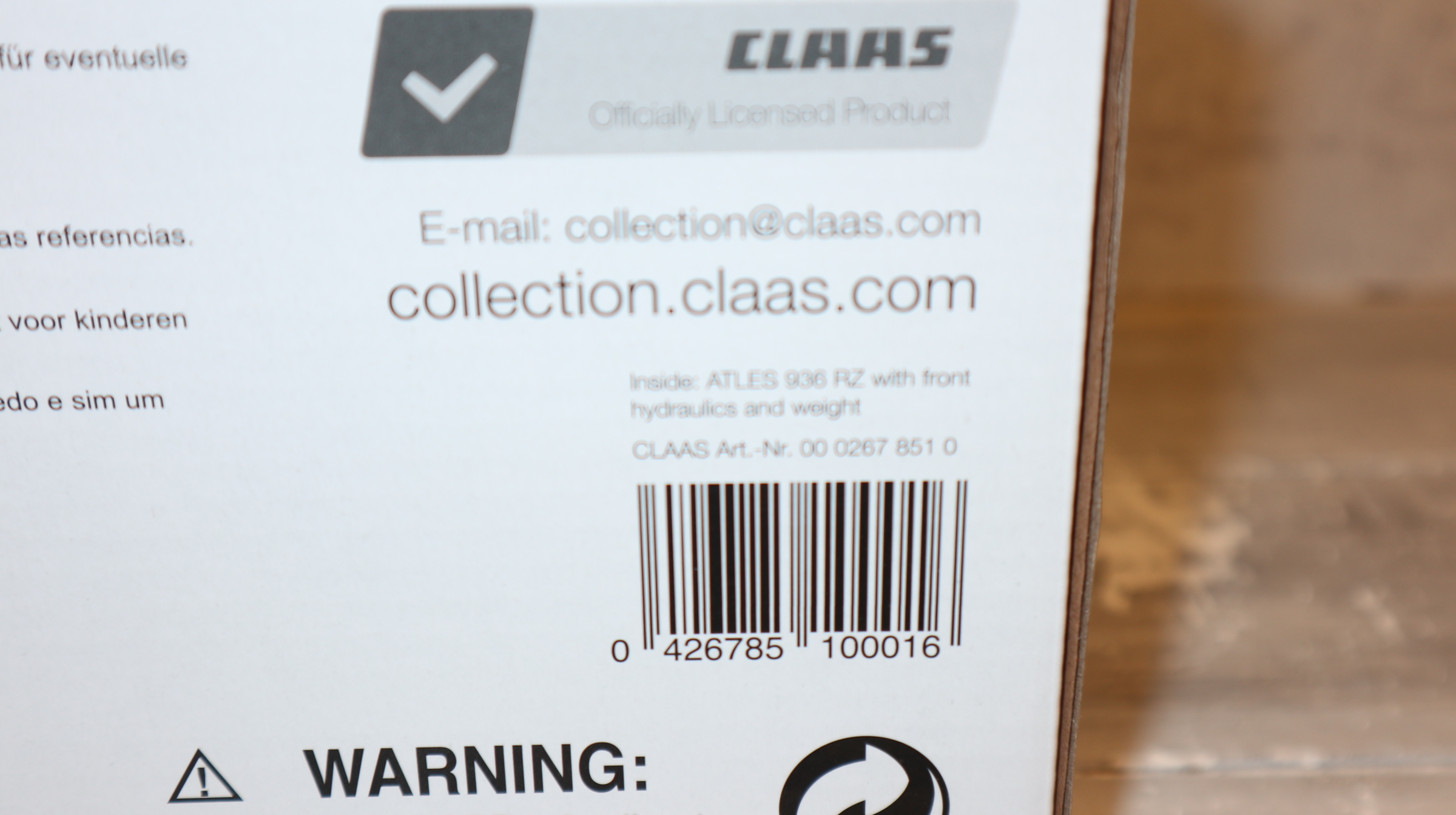 Universal Hobbies UH 02678510 in 1:32, Claas ATLES 936 RZ, NEU in OVP