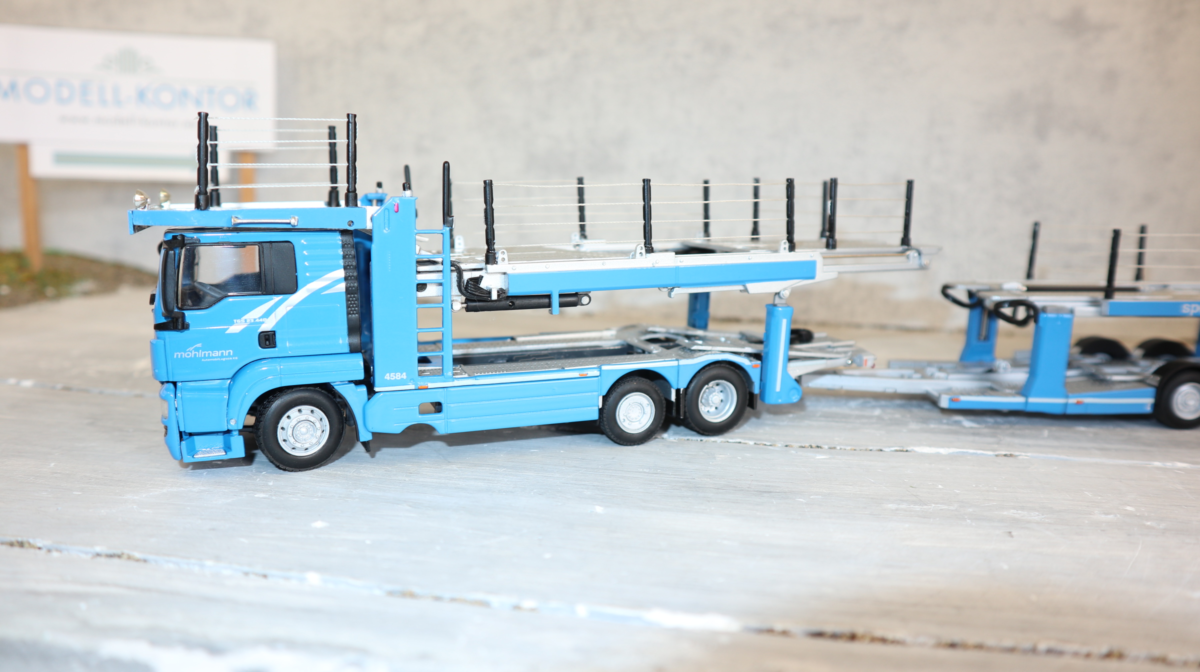 WSI 02-2248 in 1:50, MAN TGS PKW-Transporter MÖHLMANN , Sondermodell 150x,  NEU in OVP