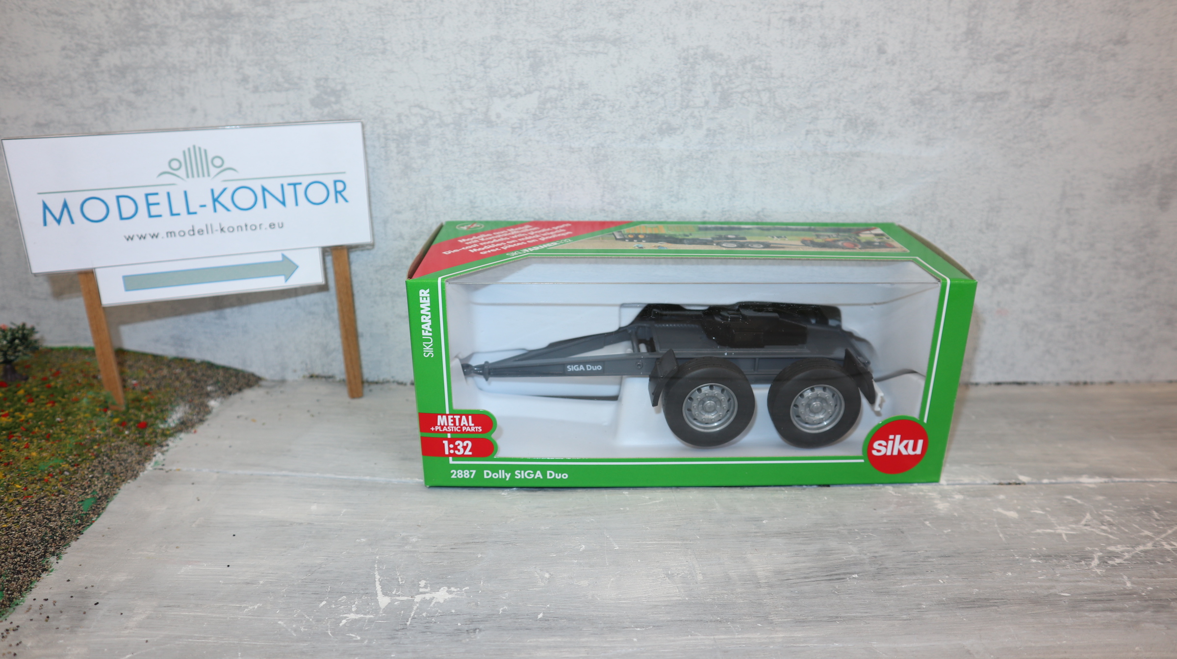 Siku 2887 in 1:32, Dolly SIGA Duo, mit den glatten Reifen, NEU in OVP
