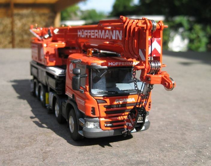 WSI in 1:50, 52-2011, Liebherr LTF 1060 auf SCANIA, Werbemodell HÜFFERMANN, NEU in OVP
