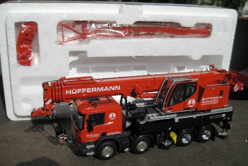 WSI in 1:50, 52-2011, Liebherr LTF 1060 auf SCANIA, Werbemodell HÜFFERMANN, NEU in OVP