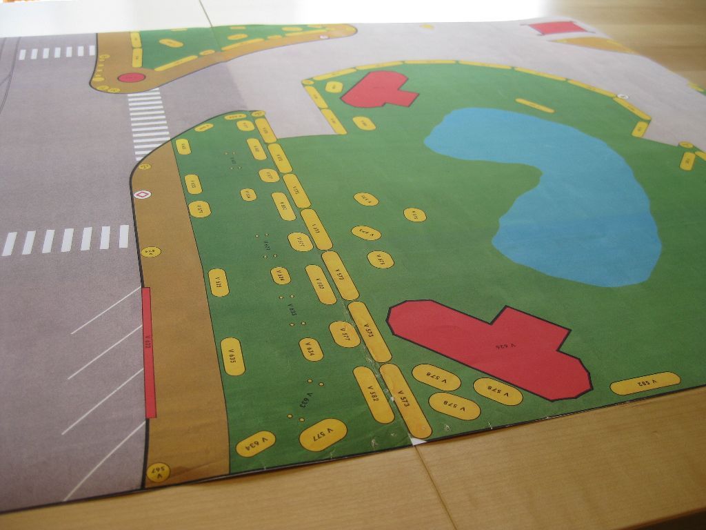 Siku V639 Verkehrsplan als Reprodruck auf schwerem Papier beide Seiten