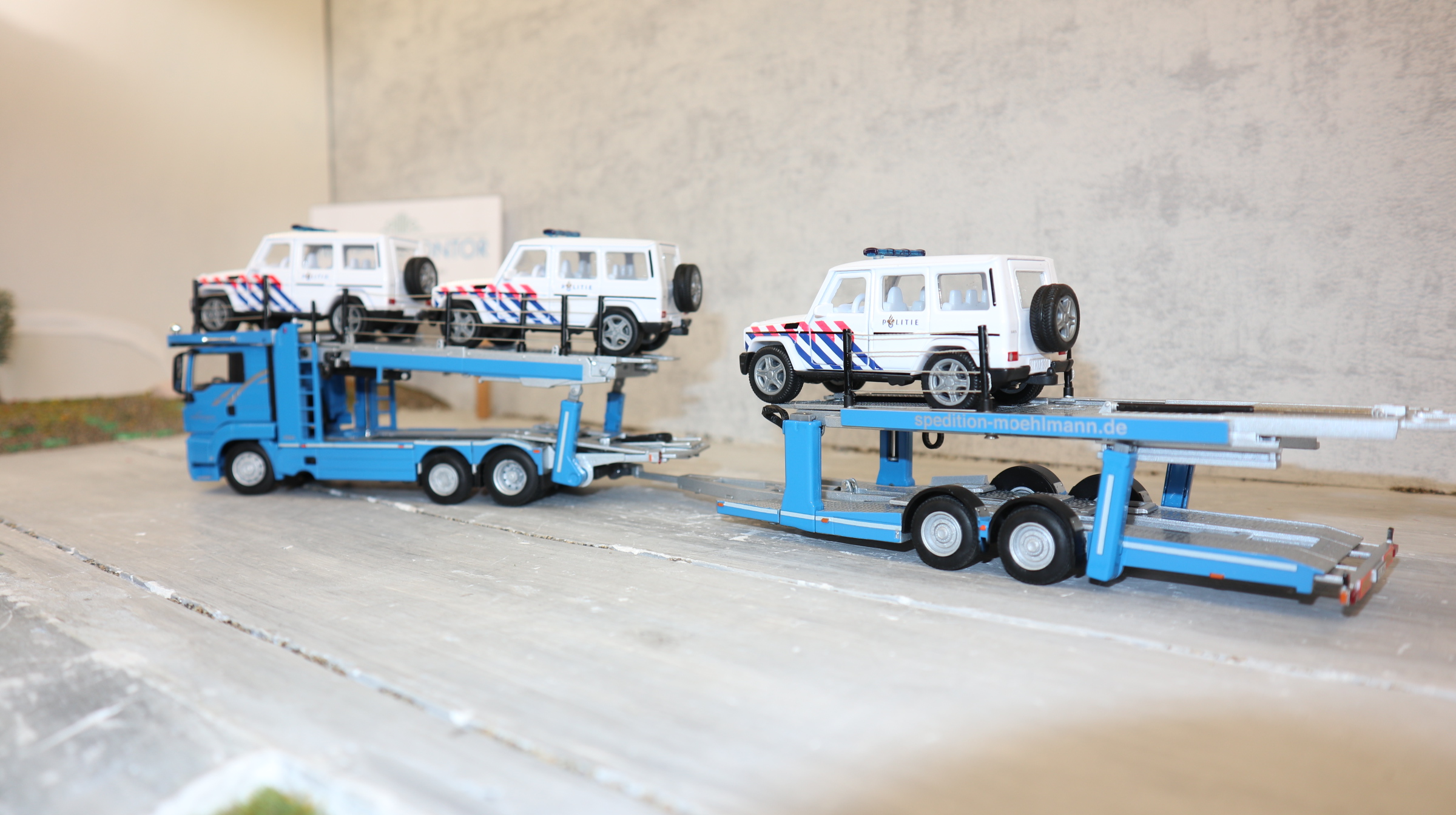 WSI 02-2248 in 1:50, MAN TGS PKW-Transporter MÖHLMANN , Sondermodell 150x,  NEU in OVP