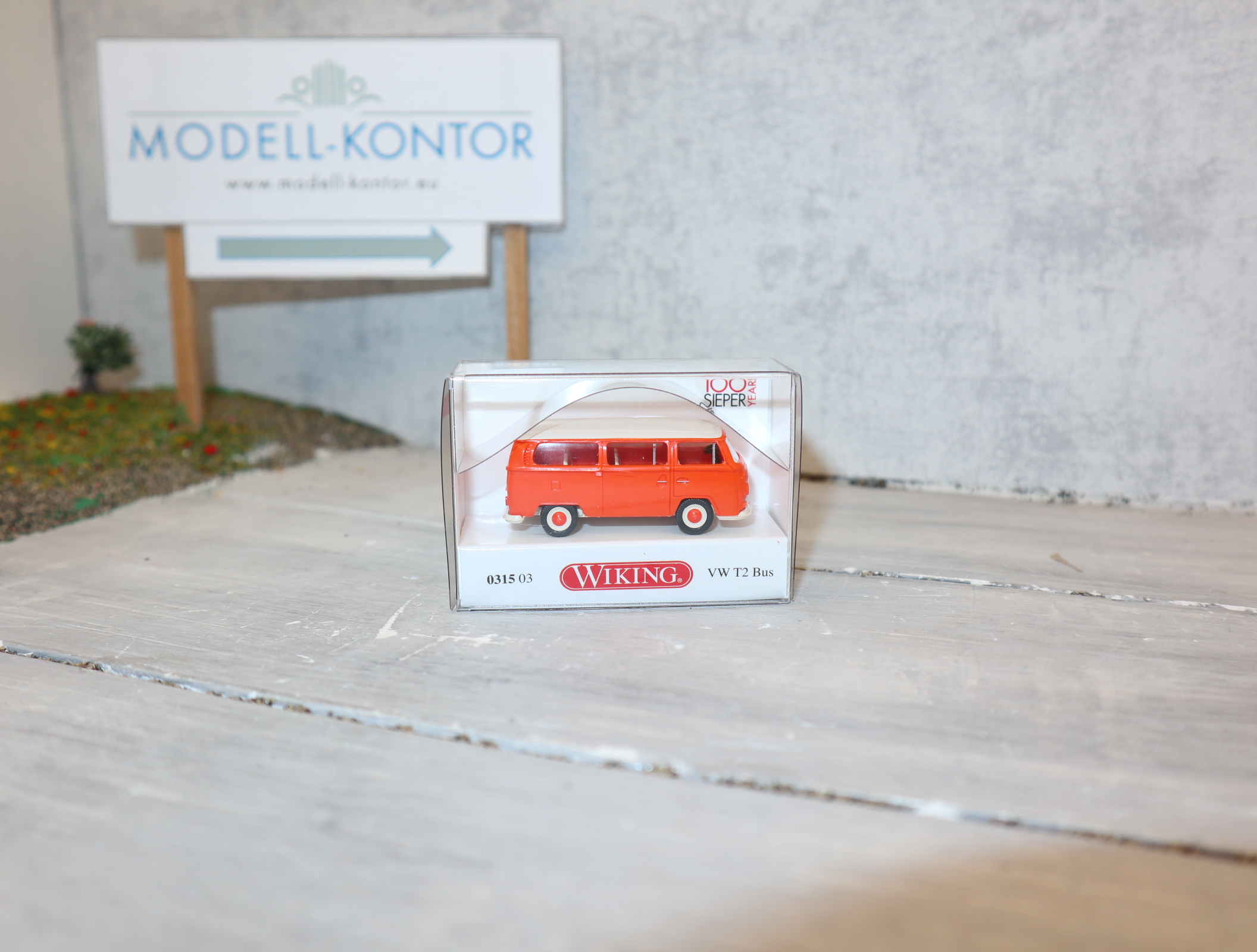 Wiking 031503 in 1:87 VW T2 Bus "100-Jahre-Sieper", Neu in OVP