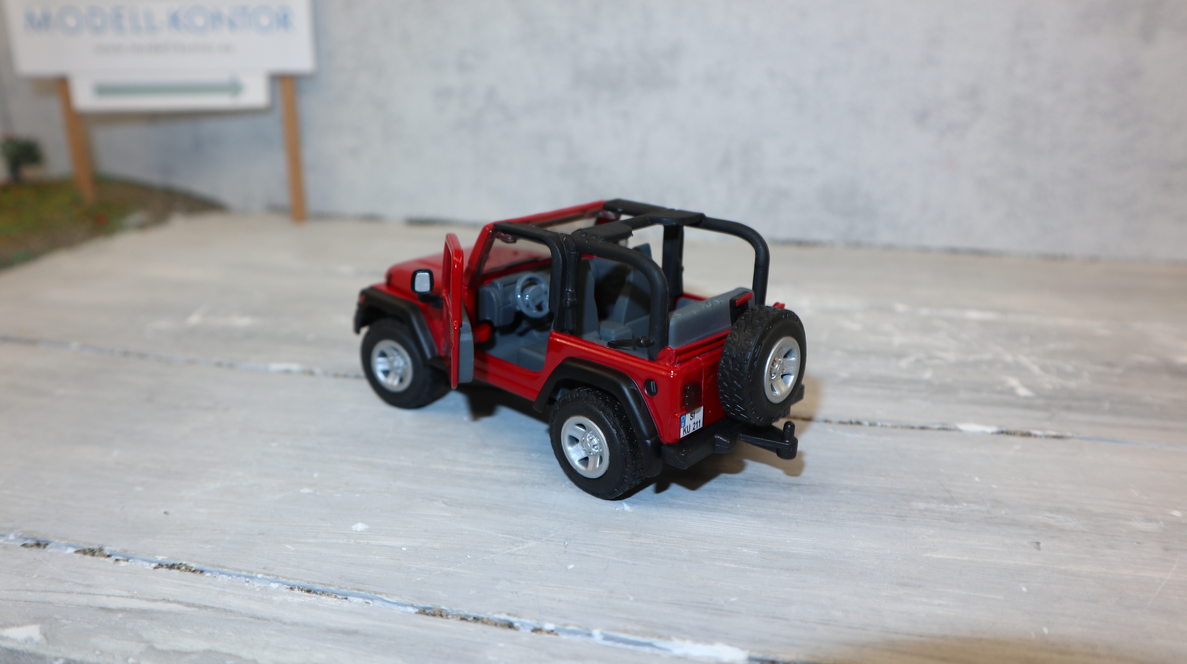 Siku 4870 in 1:32 Jeep Wrangler in rot, NEU in OVP