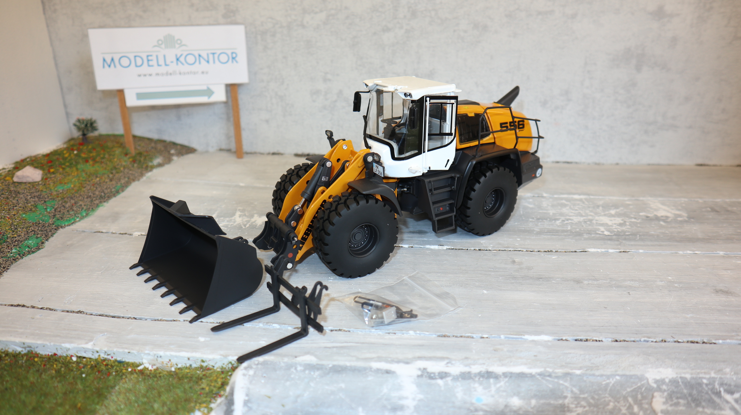 Wiking  077840 in 1:32, LIEBHERR Radlader L556, NEU in OVP