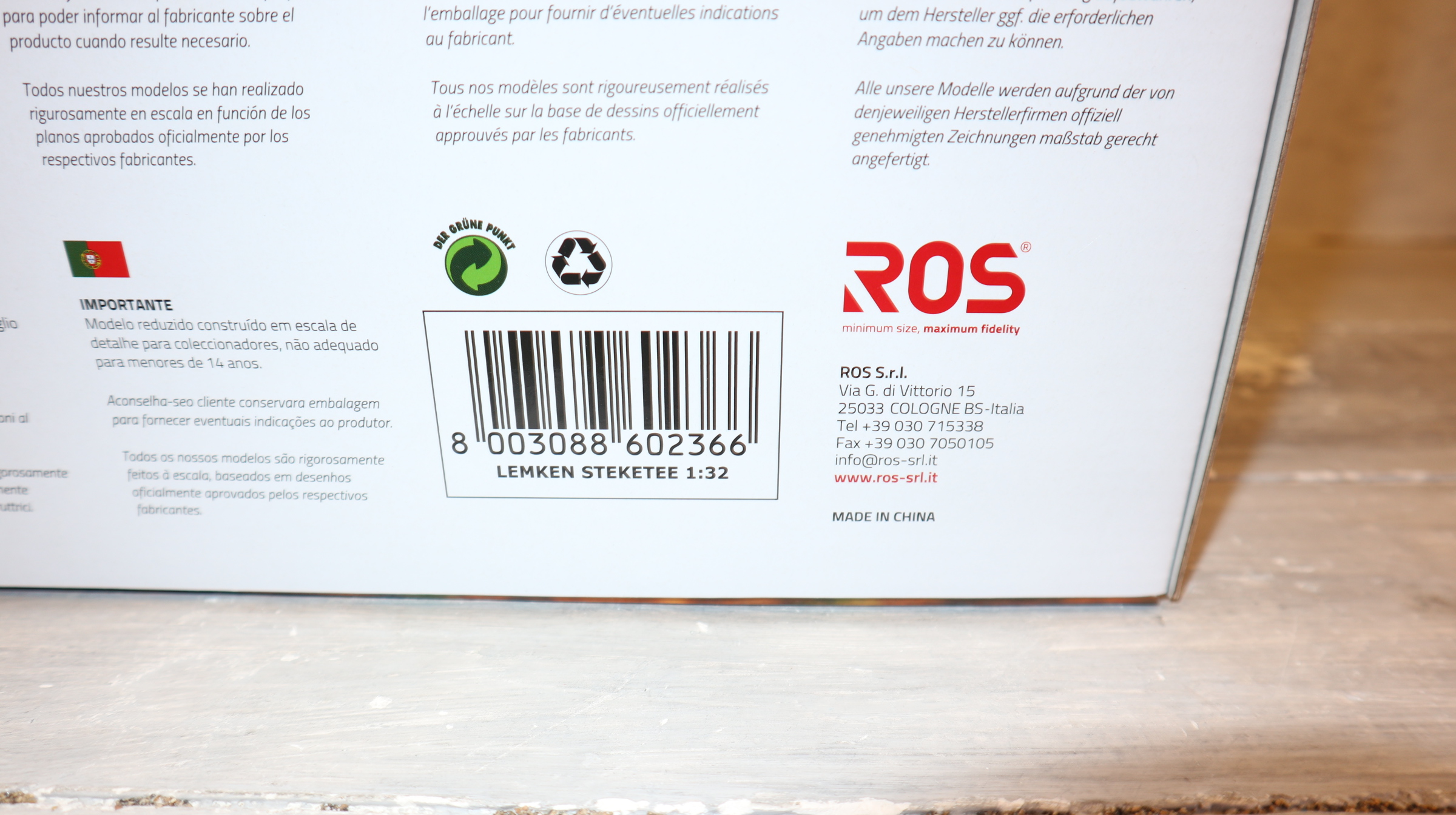 ROS 602366 in 1:32, Lemken Steketee Unkrautvernichter, NEU in OVP