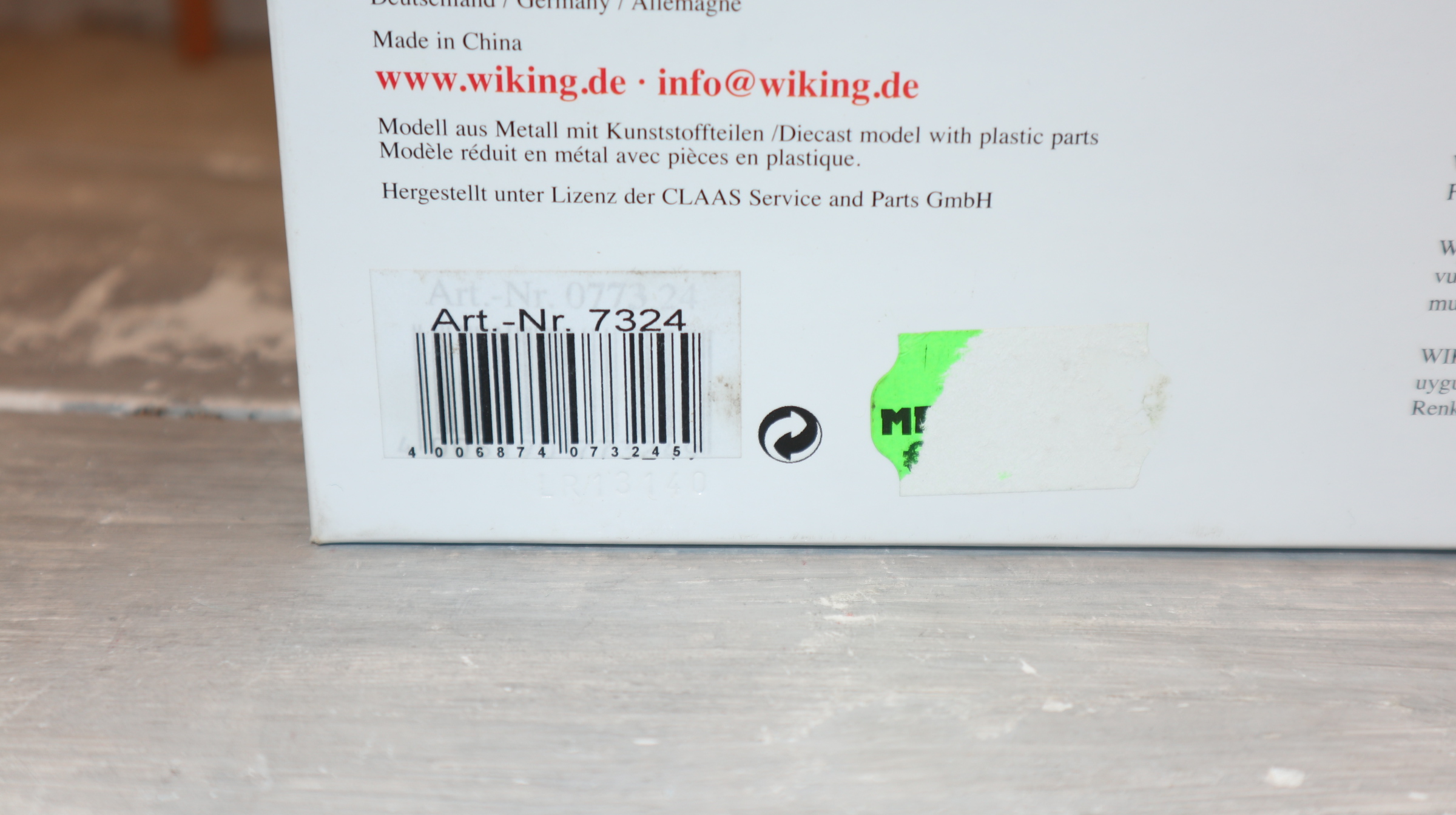 Wiking 077324 in 1:32,  Claas Arion 640 ,  NEU in OVP